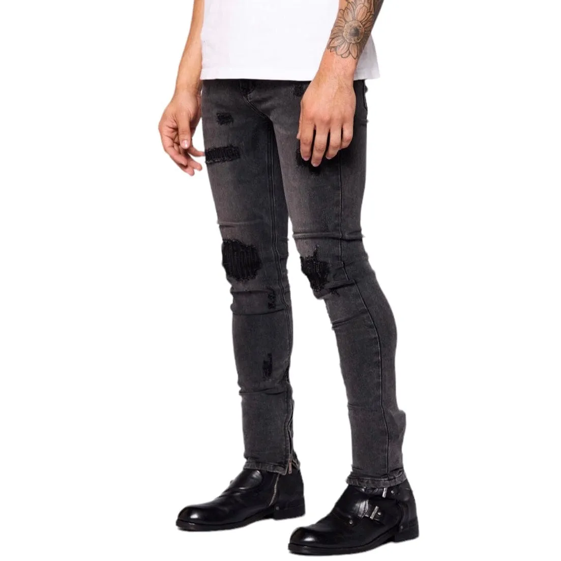 Anom Cutthroat denim Jean (Stone Black) ANM041SK