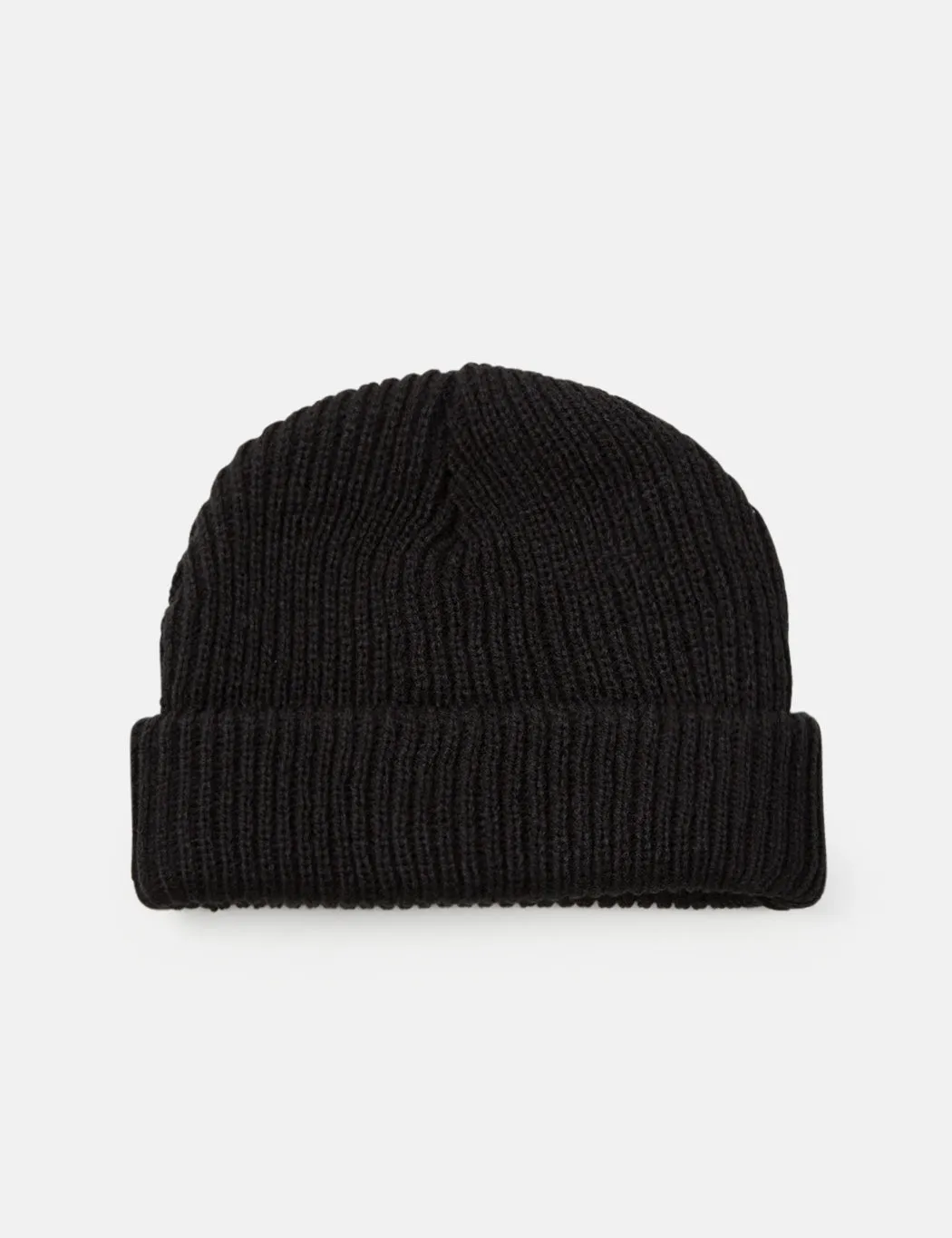 Article. Fisherman Rib Beanie Hat - Black