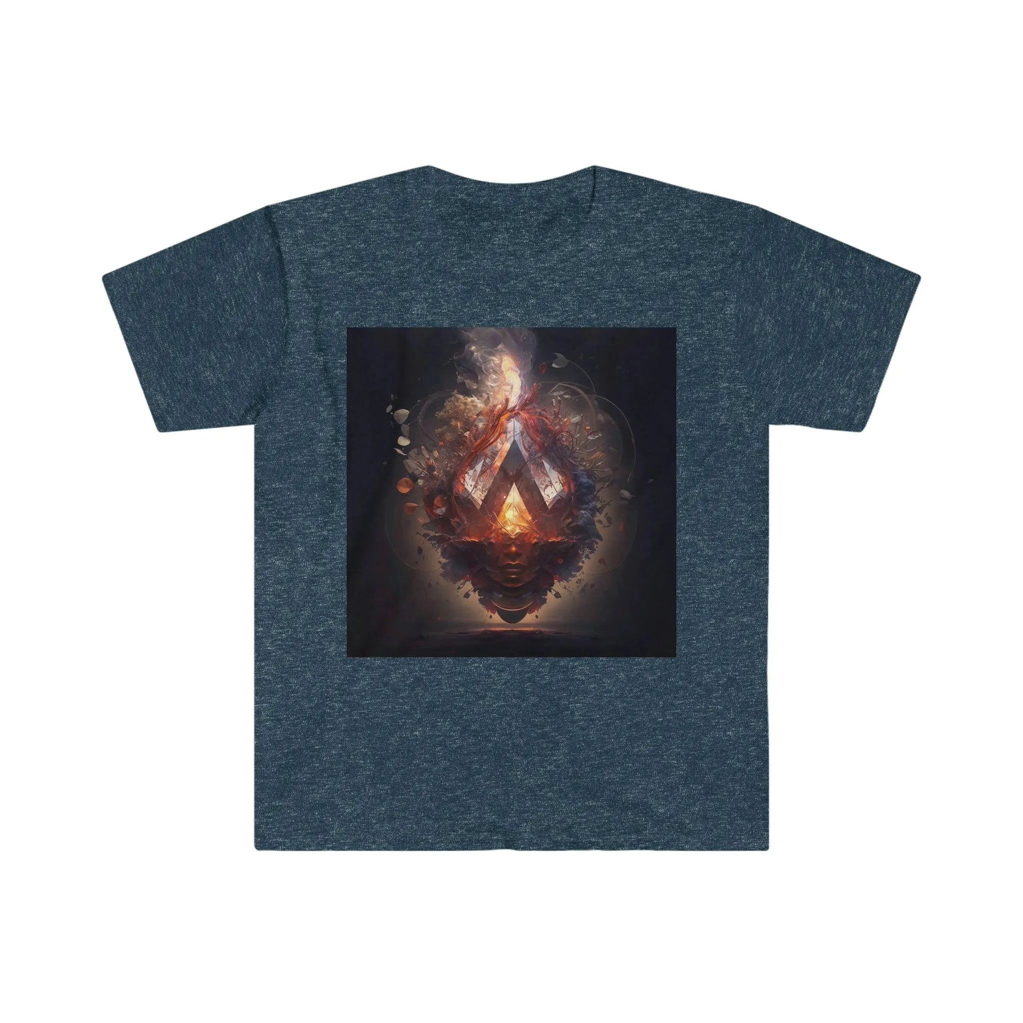 Artificial Intelligence Generated Art T-Shirt - Men's and Women's Unisex - for Festival and Street Wear - Alchemystic Epiphany (Trippy) v1.1