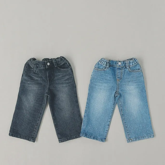 Baby Kid Girls Boys Solid Color Jeans Wholesale 23113085