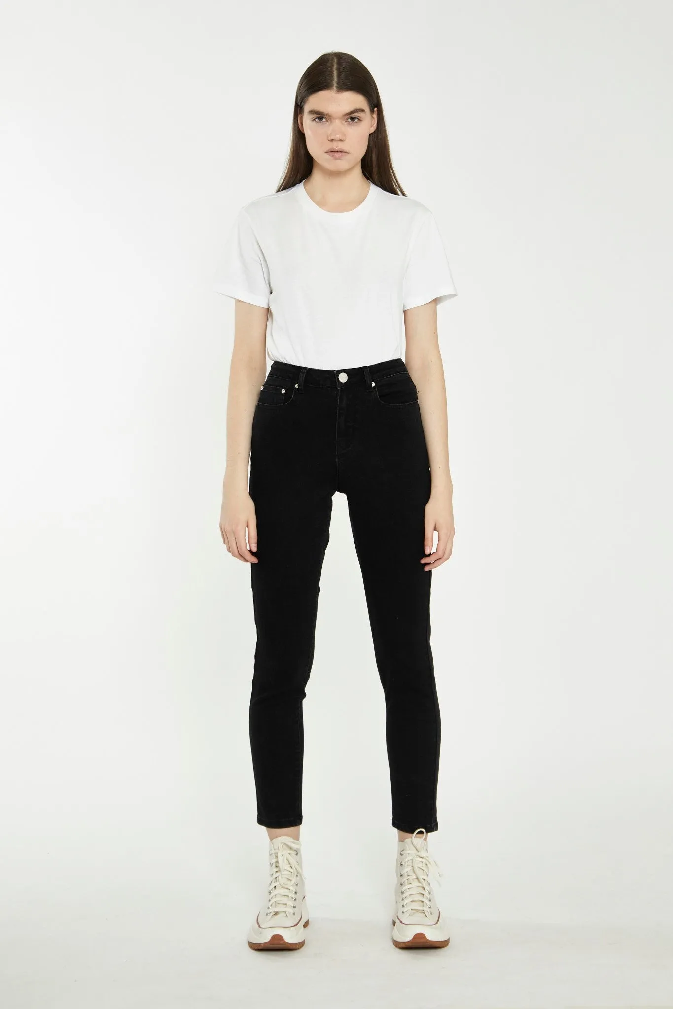 Black High Waisted Skinny Jeans