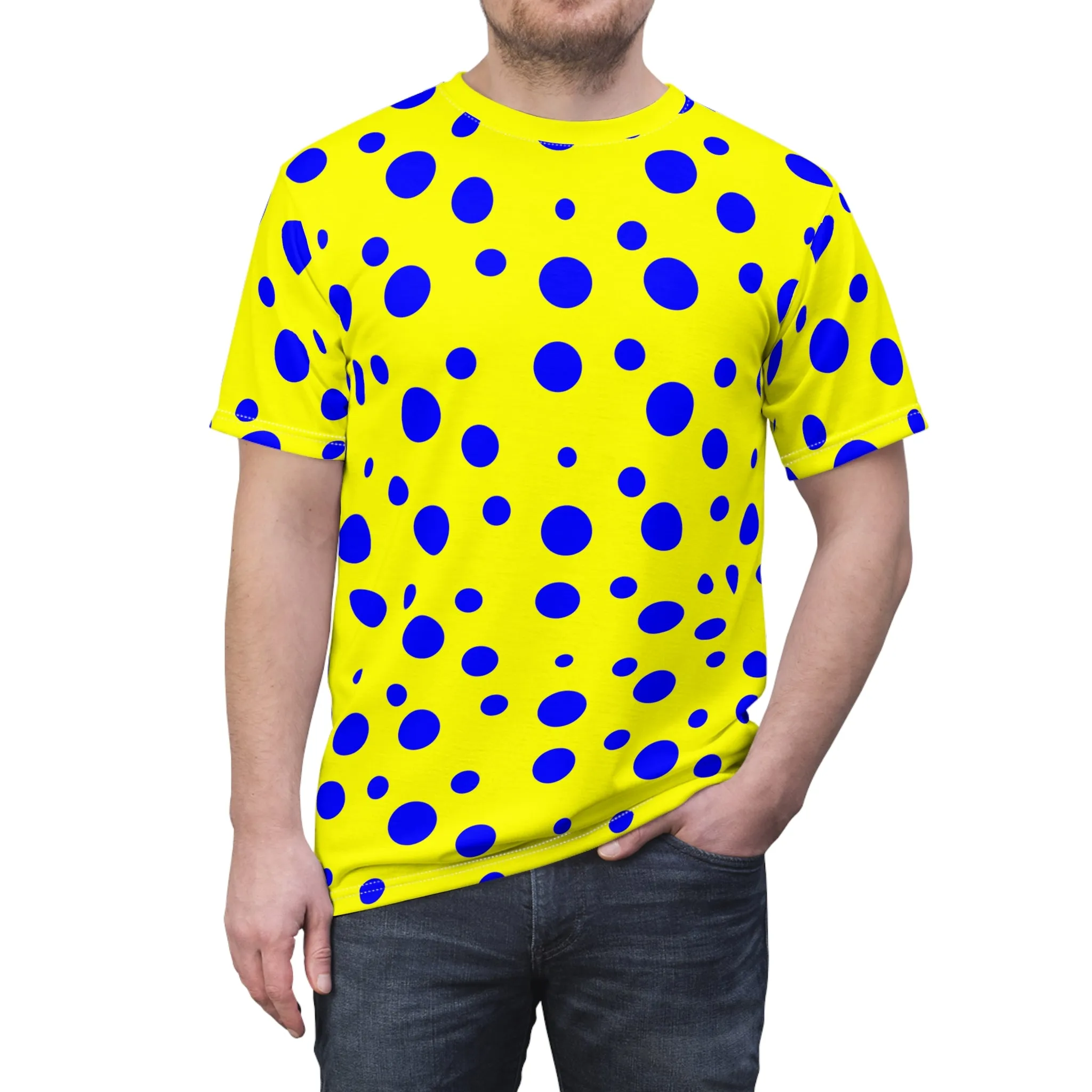 Blue Spotted Yellow Unisex Tee