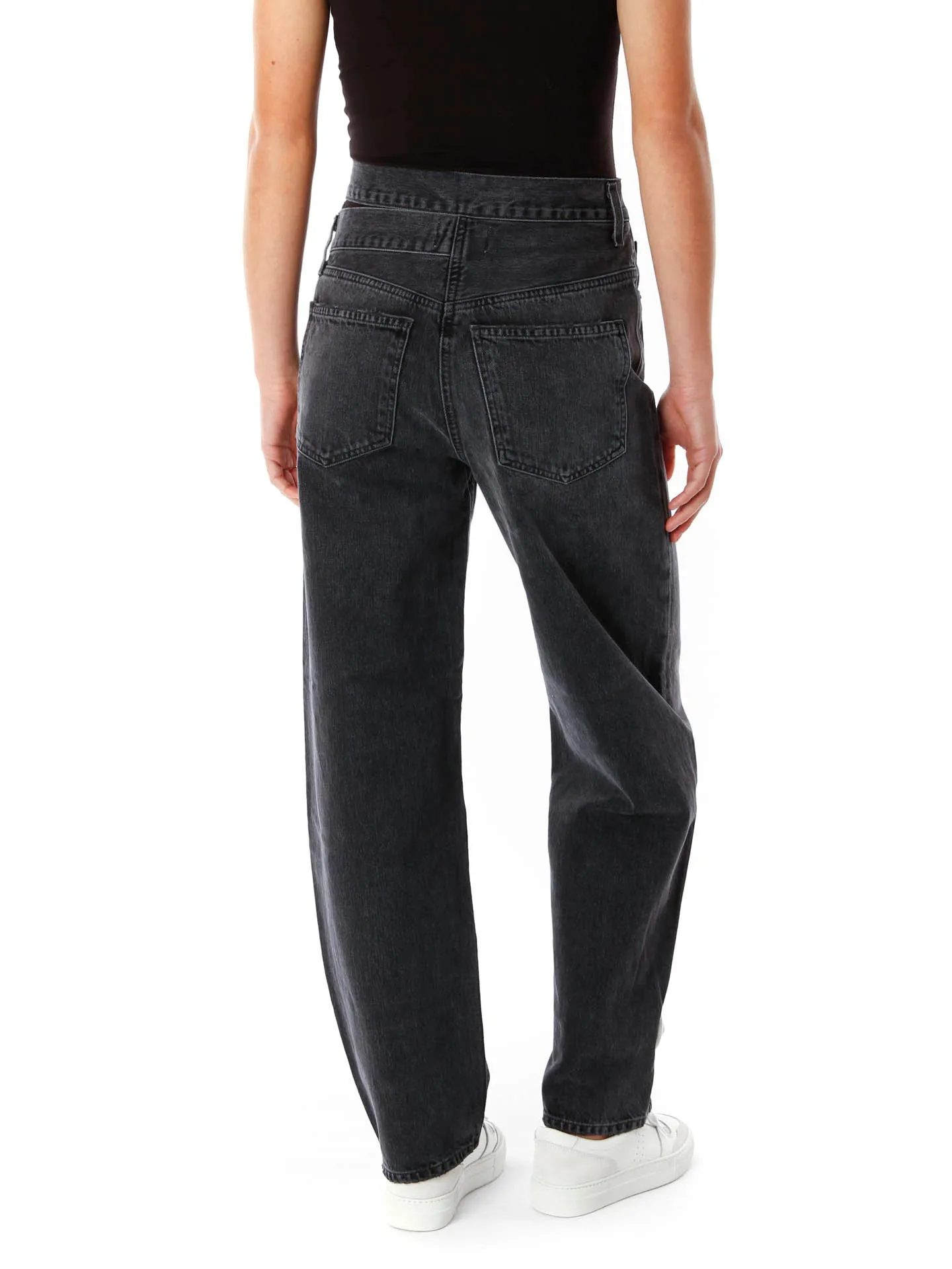 Broken Waistband Straight Fit Jeans