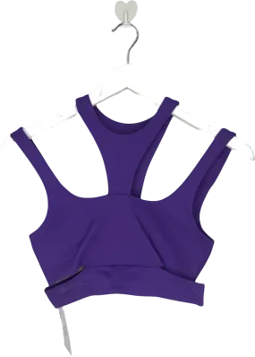 Camila Coelho Purple Aline Sports Bra UK XS