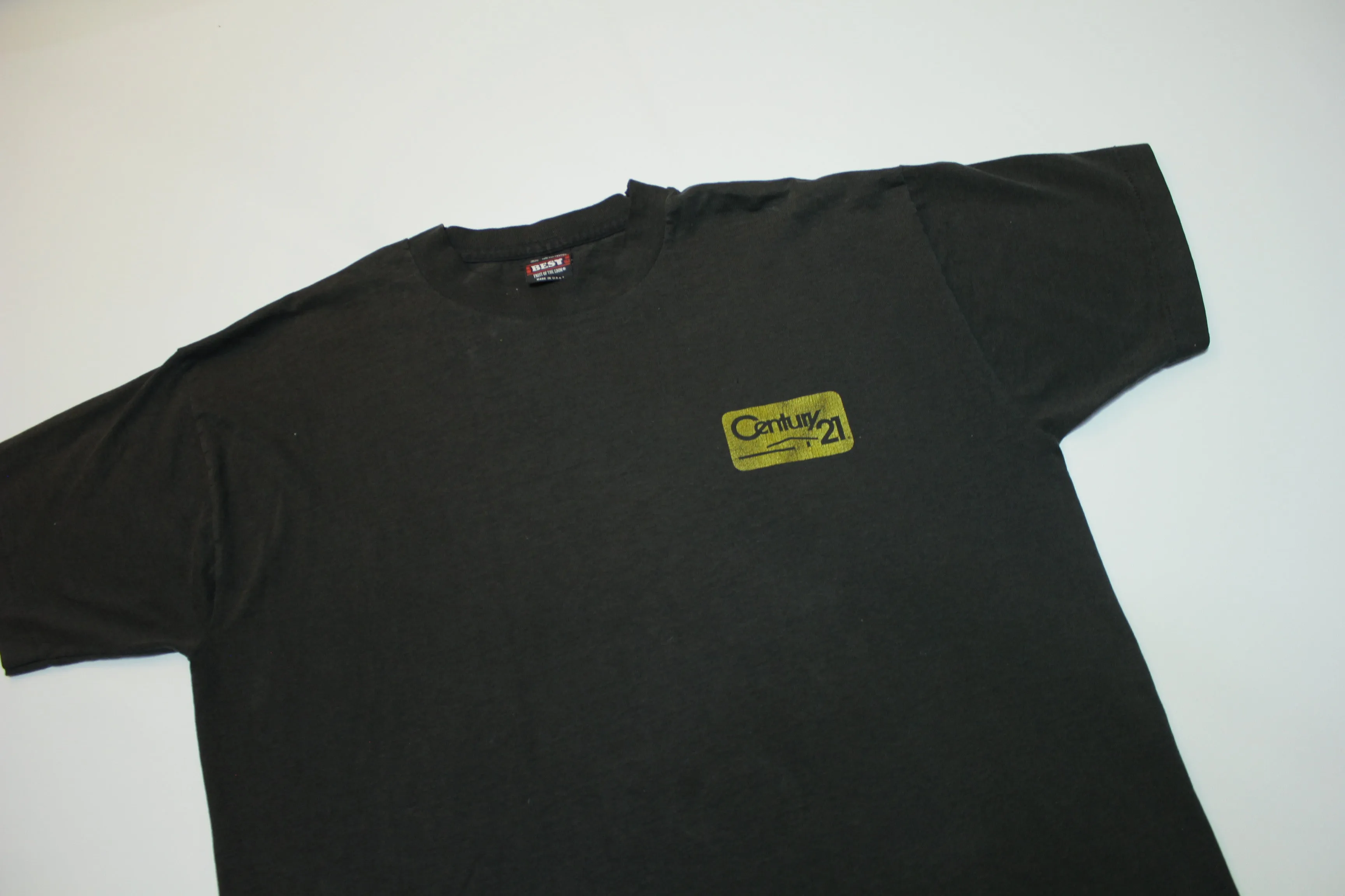 Vintage 90s Century 21 Lean On Us Realtor T-Shirt - Single Stitch, Made in USA - FOTL Quality Tee