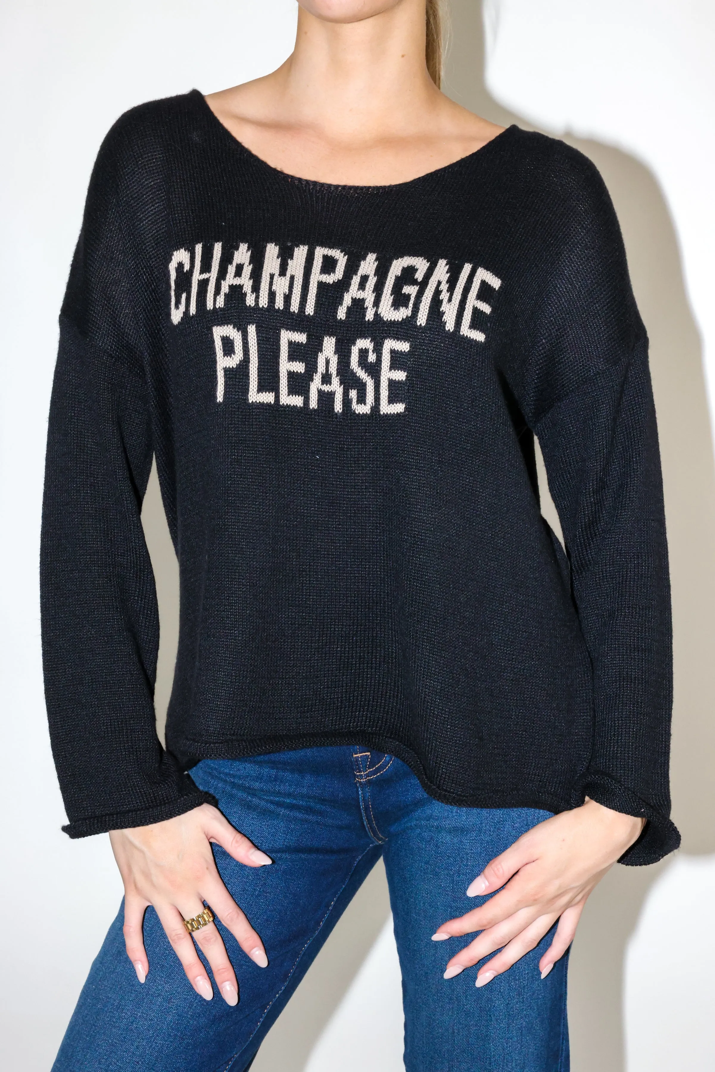 Champagne Please Sweater