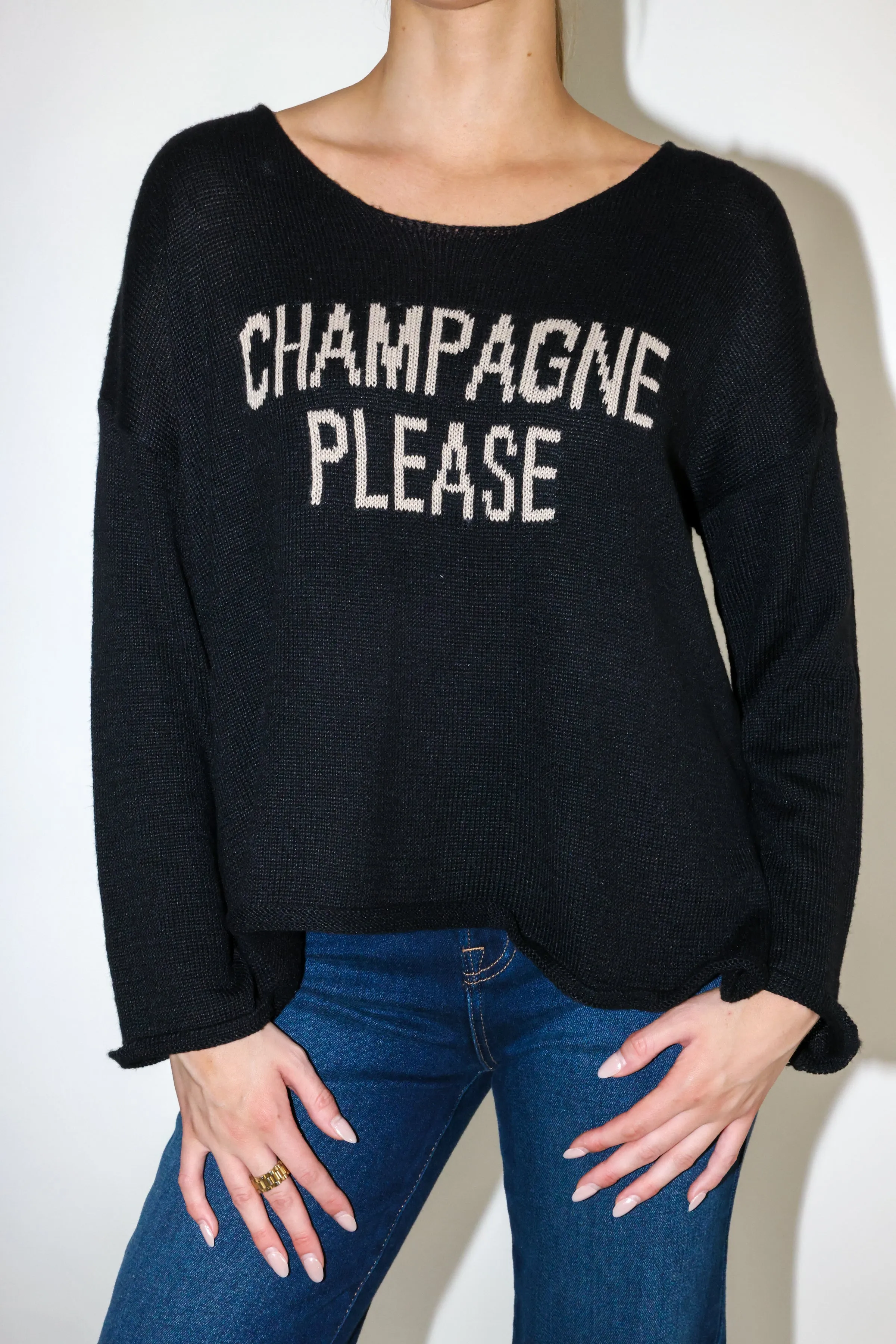 Champagne Please Sweater