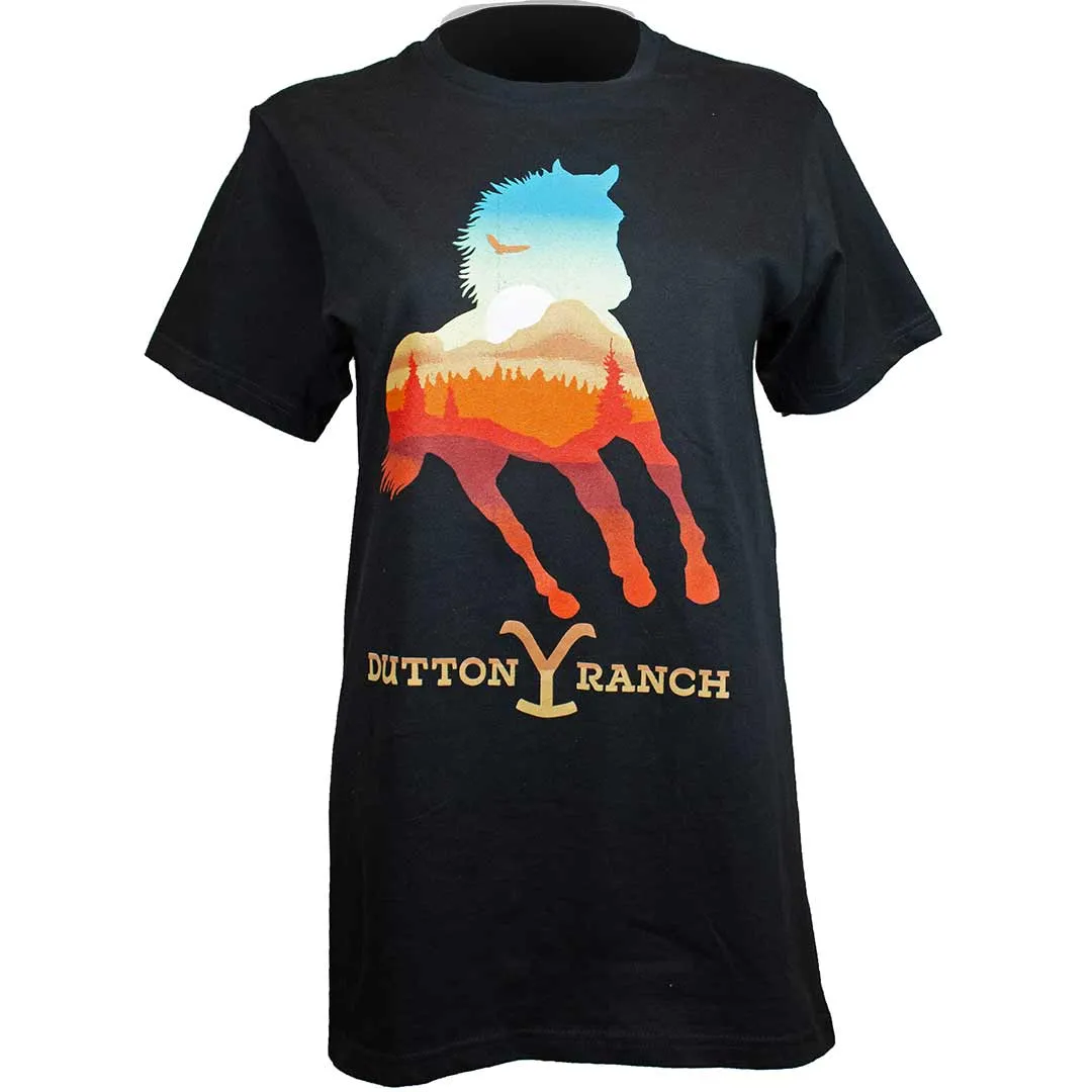 Changes Canada Women's Yellowstone Horse Graphic T-Shirt