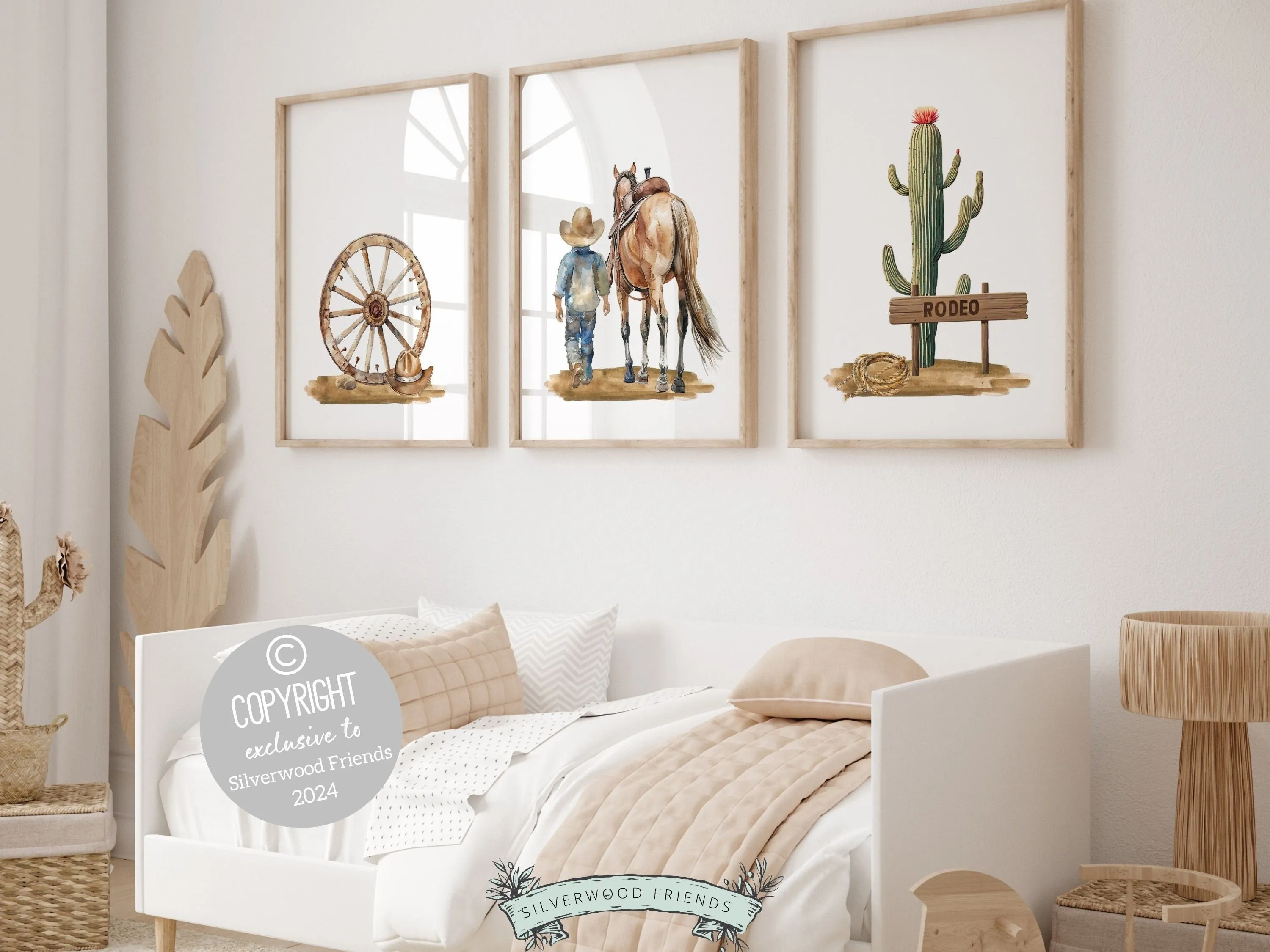 Cowboy Nursery Prints - Set 2