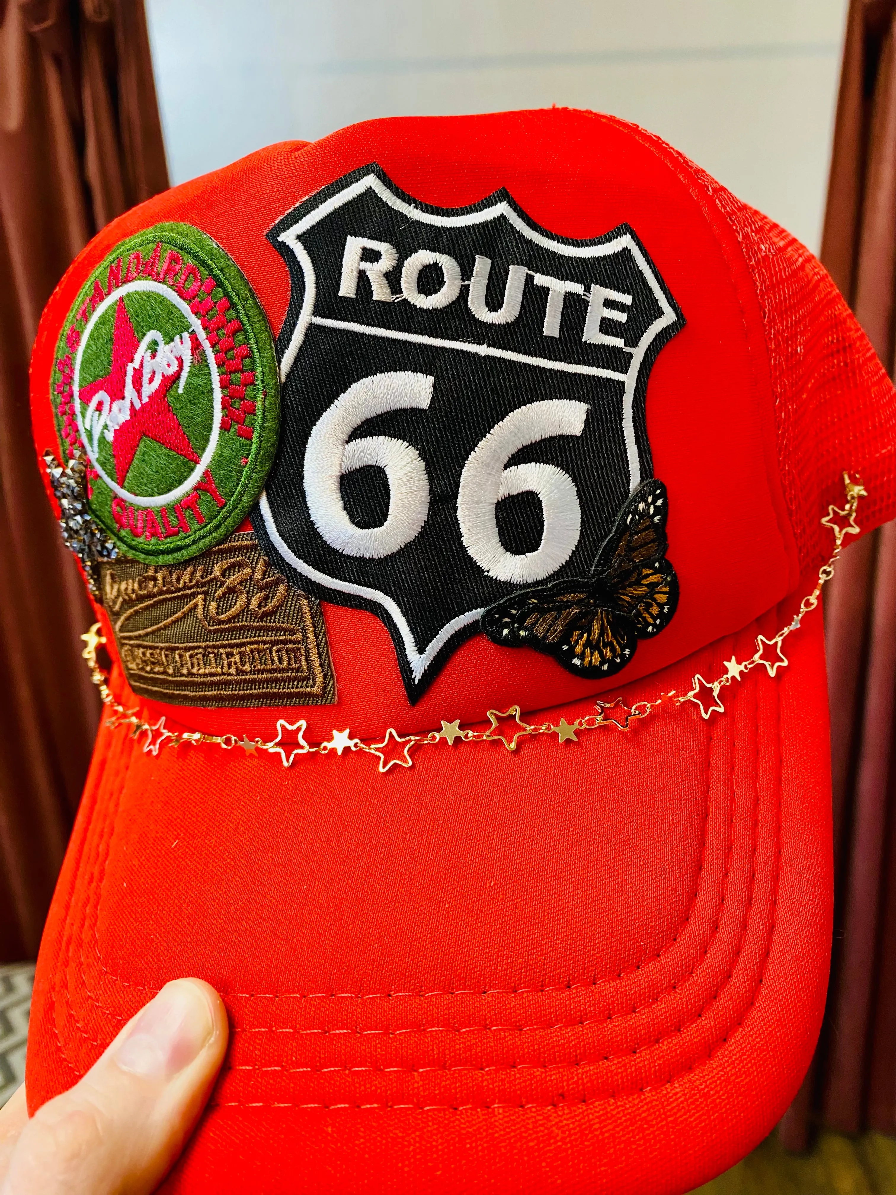 Custom Trucker Hat - Vintage Route 66