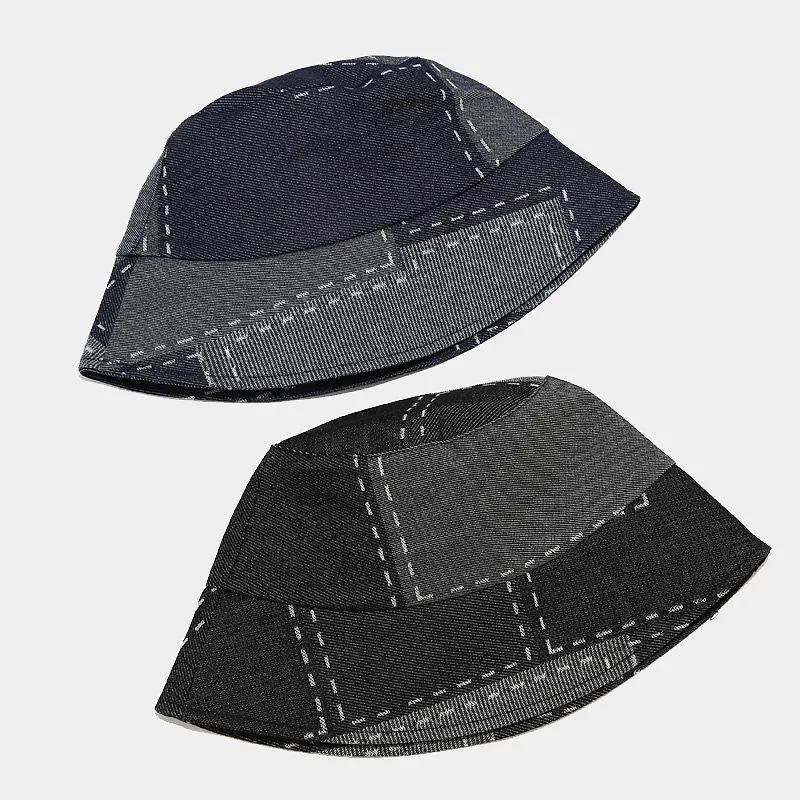 Denim Bucket Hats Unisex Fashion Bob Caps Hip Hop