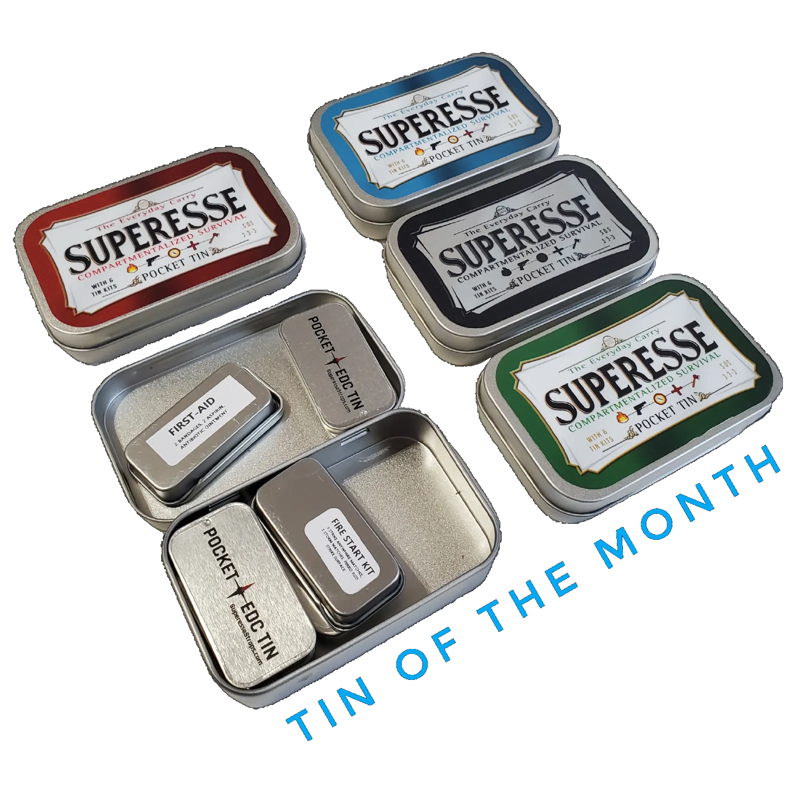 EDC Tin of the Month- Compartmentalized Survival Kits