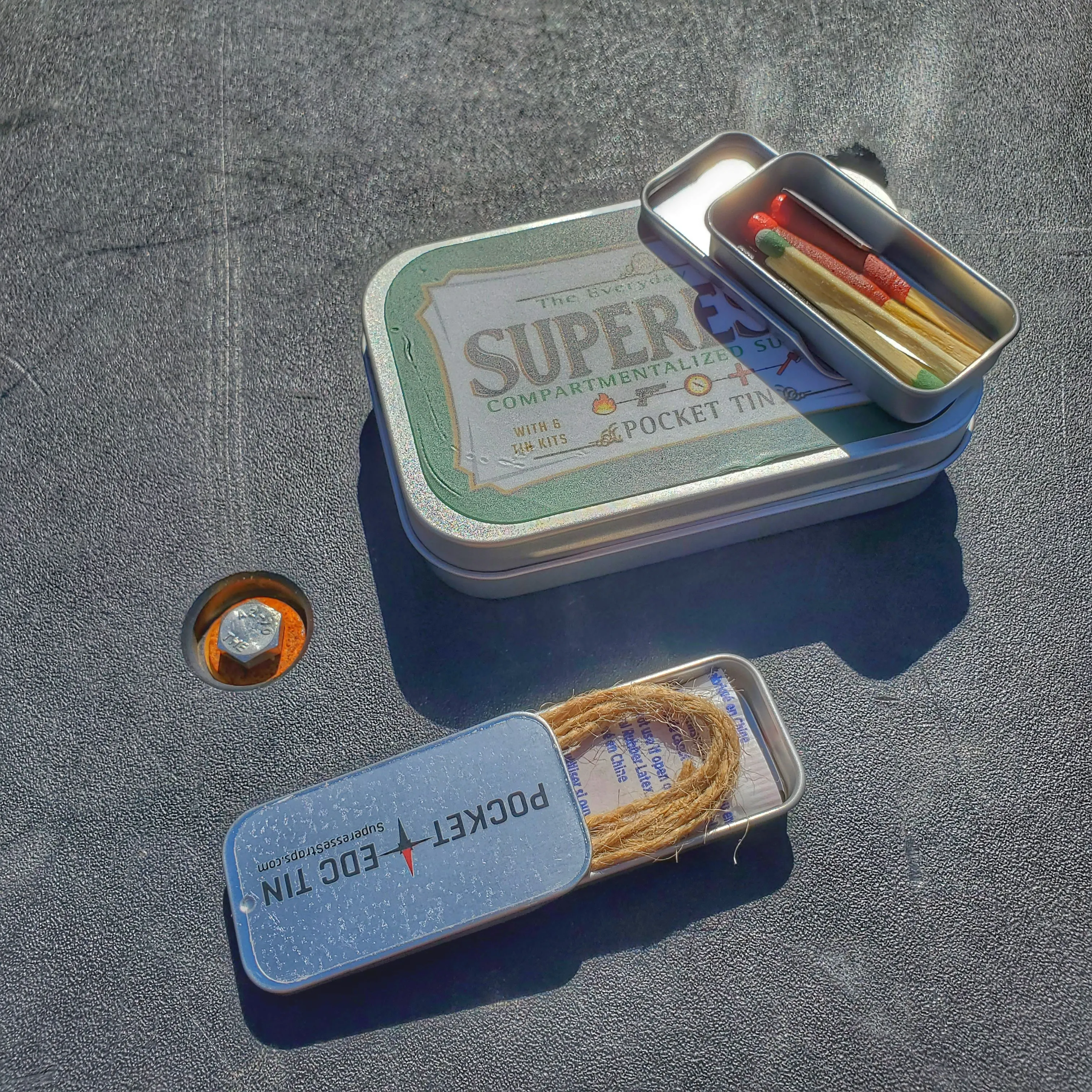 EDC Tin of the Month- Compartmentalized Survival Kits