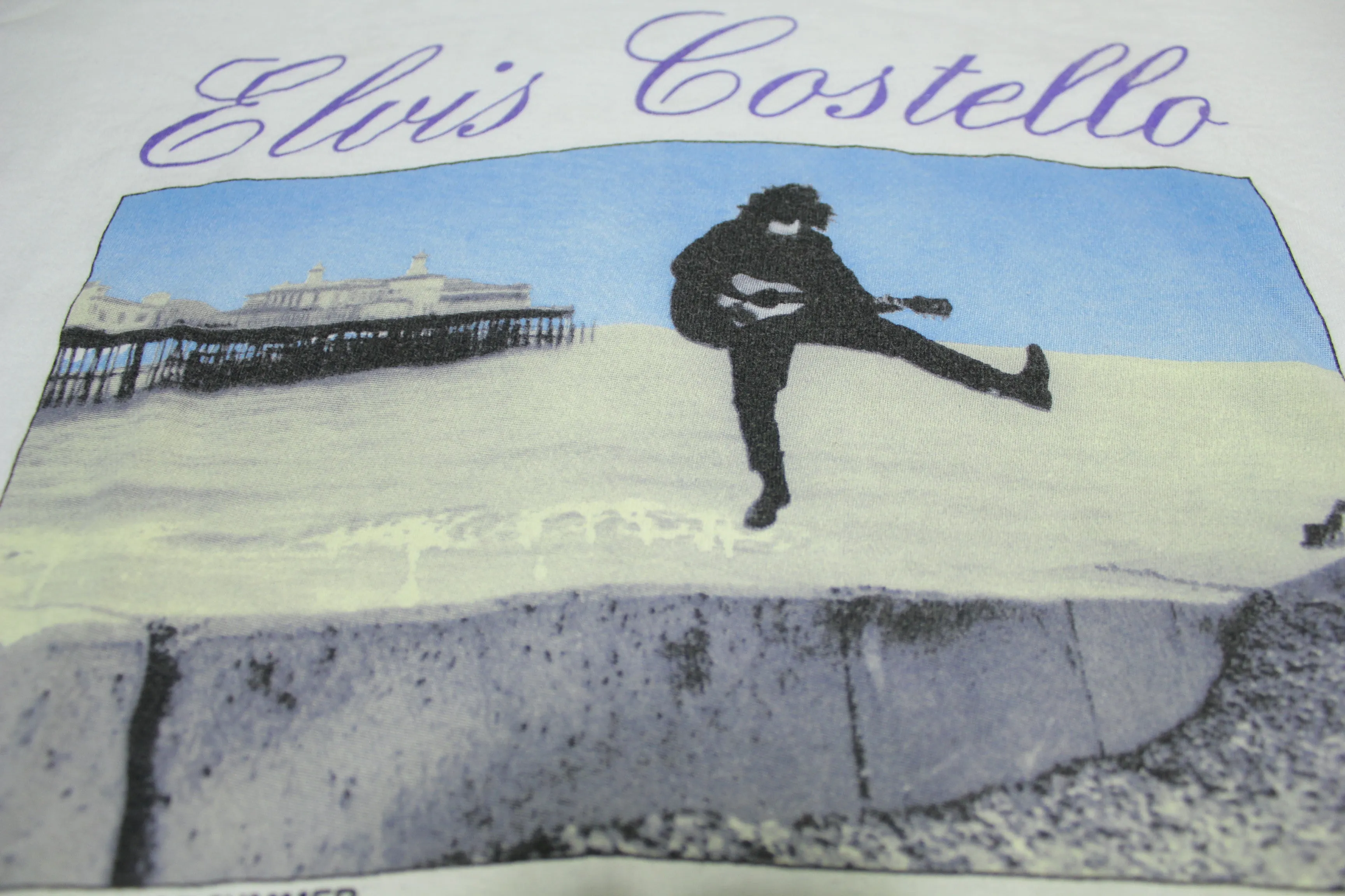 Elvis Costello & The Rude 5 Vintage 90's 1991 Come Back In A Million Years Tour T-Shirt