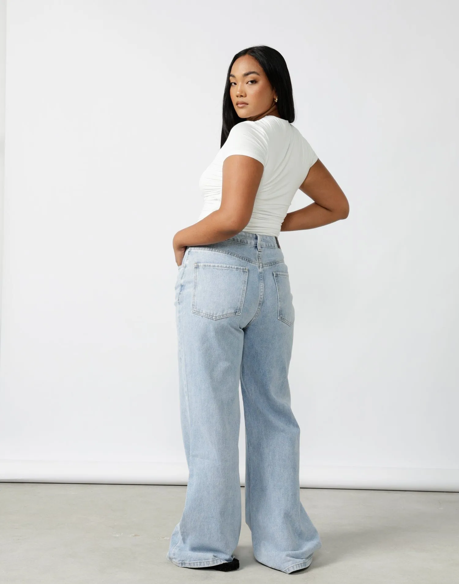 Ethan Wide Leg Jeans (Vintage)