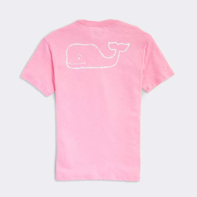 Garment Dyed Slub Vintage Whale Short Sleeve T-Shirt