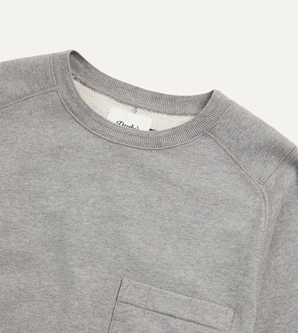 Grey Cotton Long-Sleeve Hiking Sweatshirt