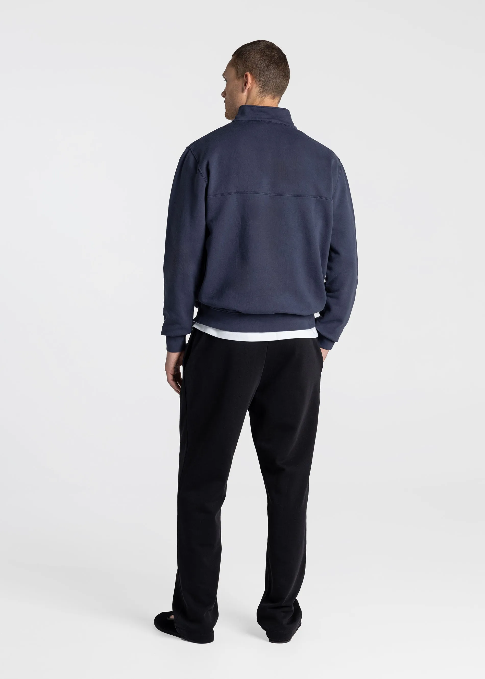 Half-Zip Sweater - Washed Blue