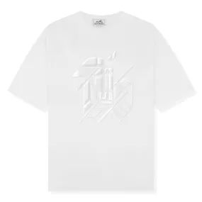 Hermes Paris "Chevaux en Symetrie 3D" White T Shirt