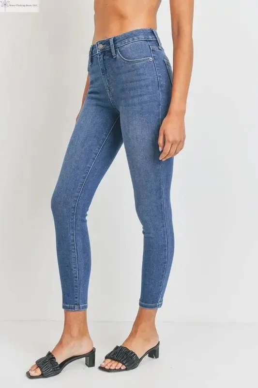 High Rise Skinny Jeans Medium Wash