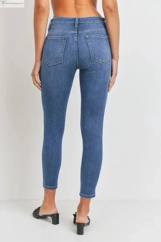 High Rise Skinny Jeans Medium Wash