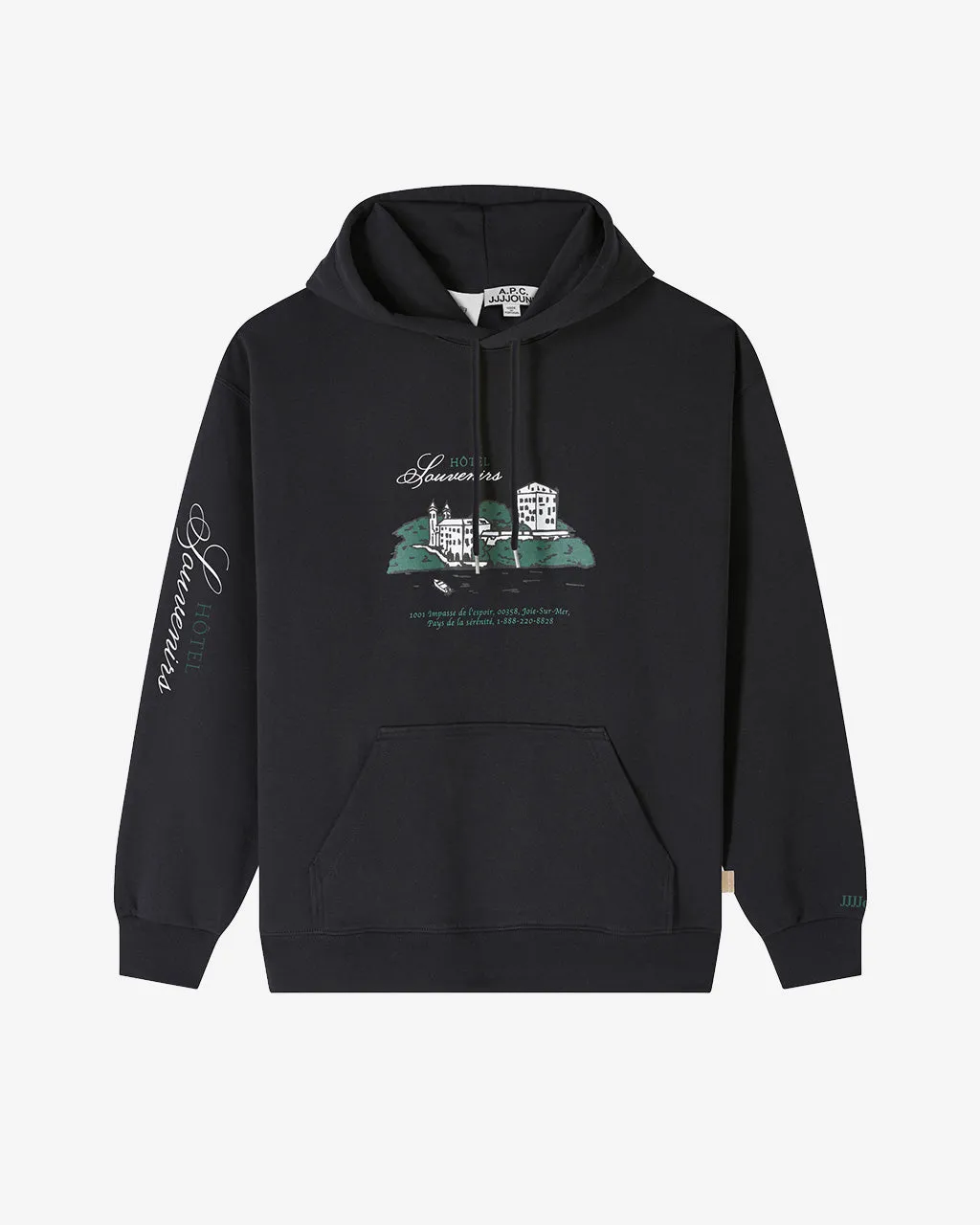 Hotel JJJJound Hoodie Noir