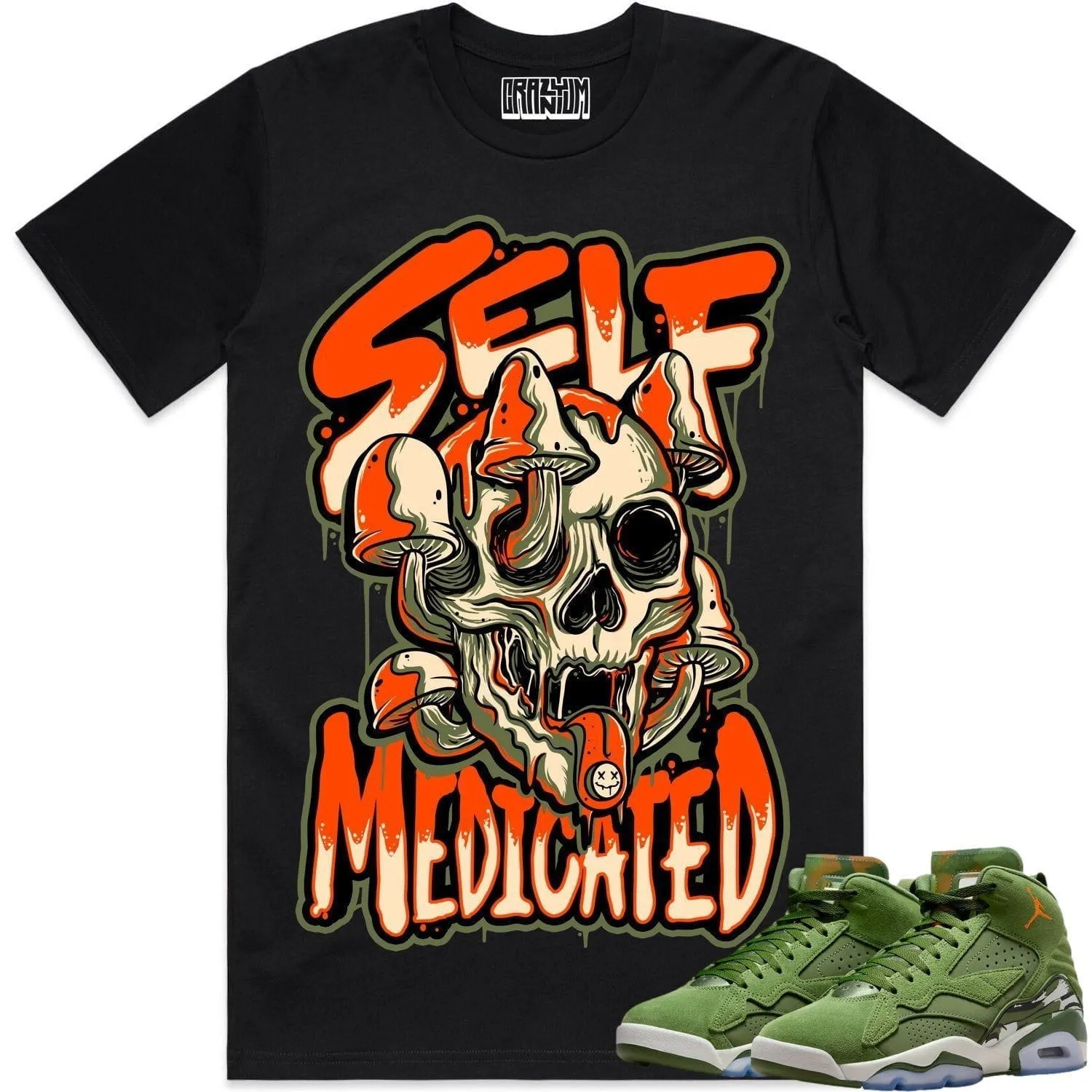 Jordan MVP Sky J Olive Shirt to Match - CELADON SELF MEDICATED