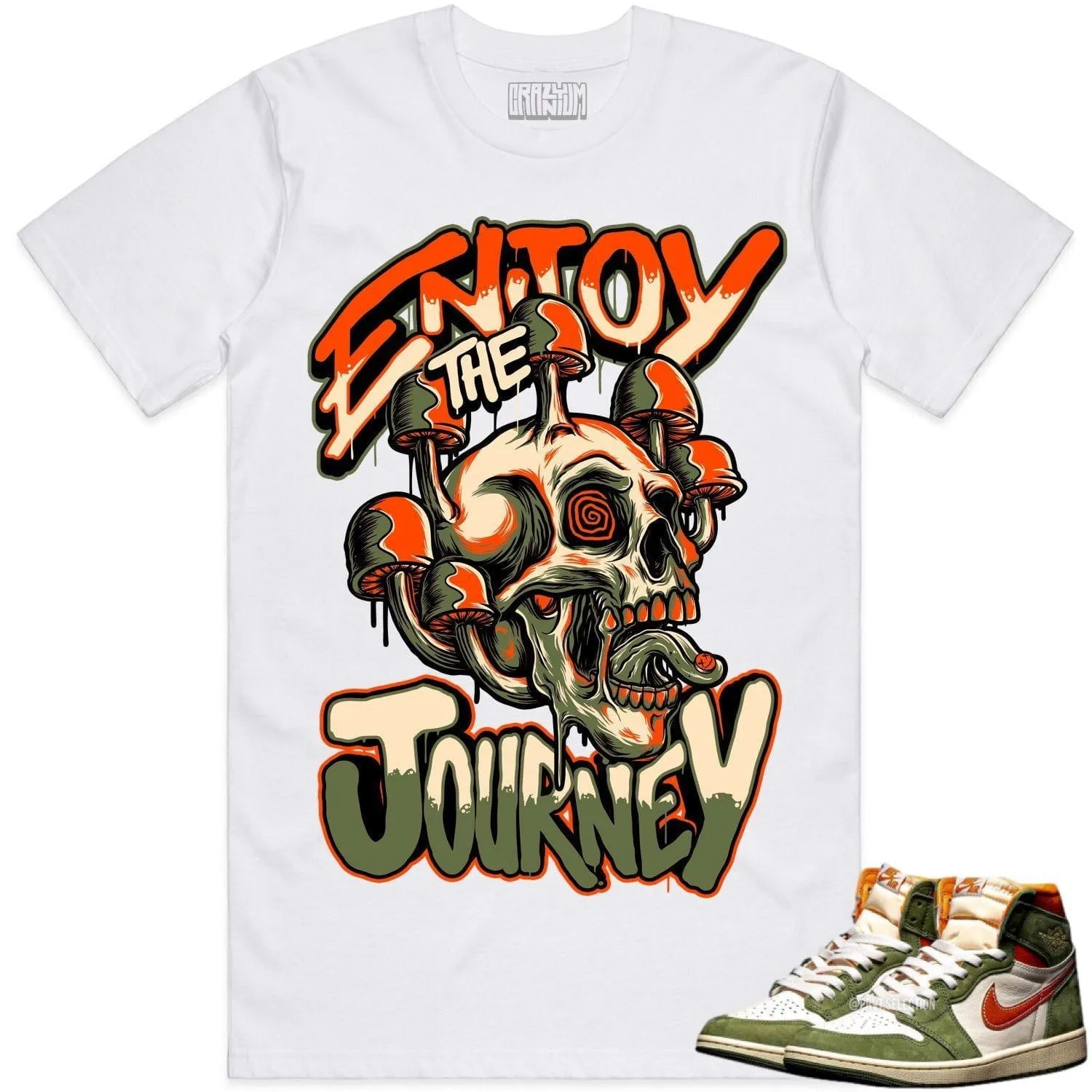 Jordan Retro 1 Celadon 1s Shirt to Match - CELADON ENJOY THE JOURNEY