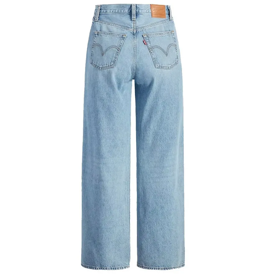 Levi's women's wide-leg Ribcage jeans trousers A60810002 light blue