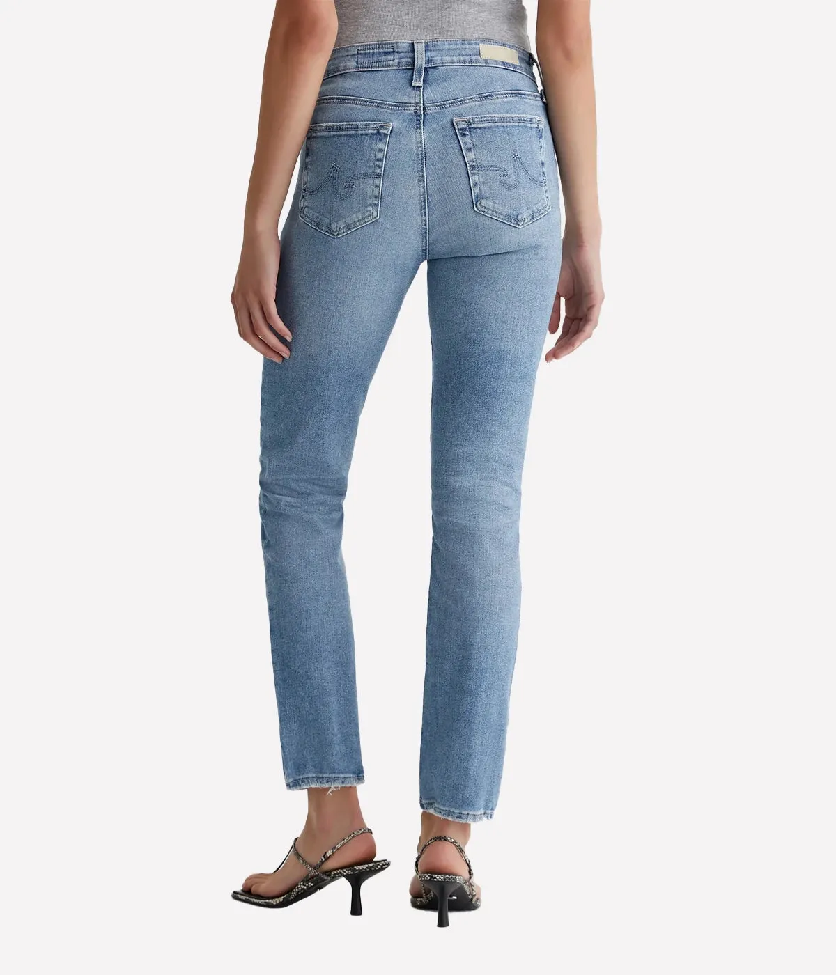 Mari High-Rise Slim Straight Jean in Impact