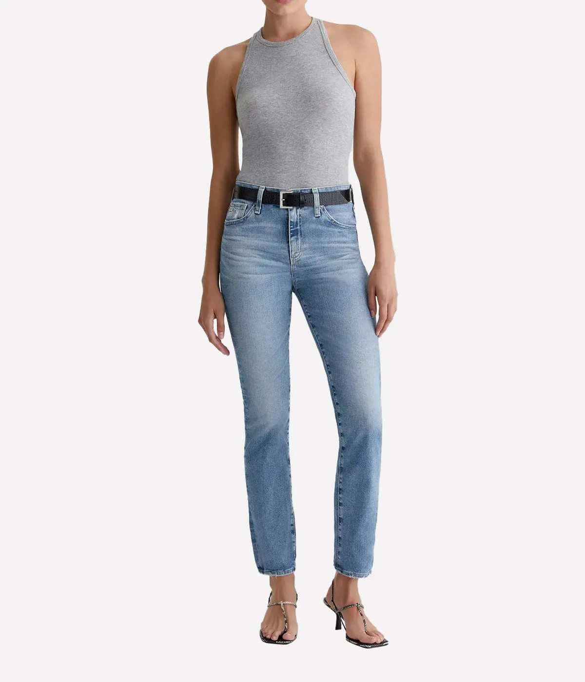 Mari High-Rise Slim Straight Jean in Impact