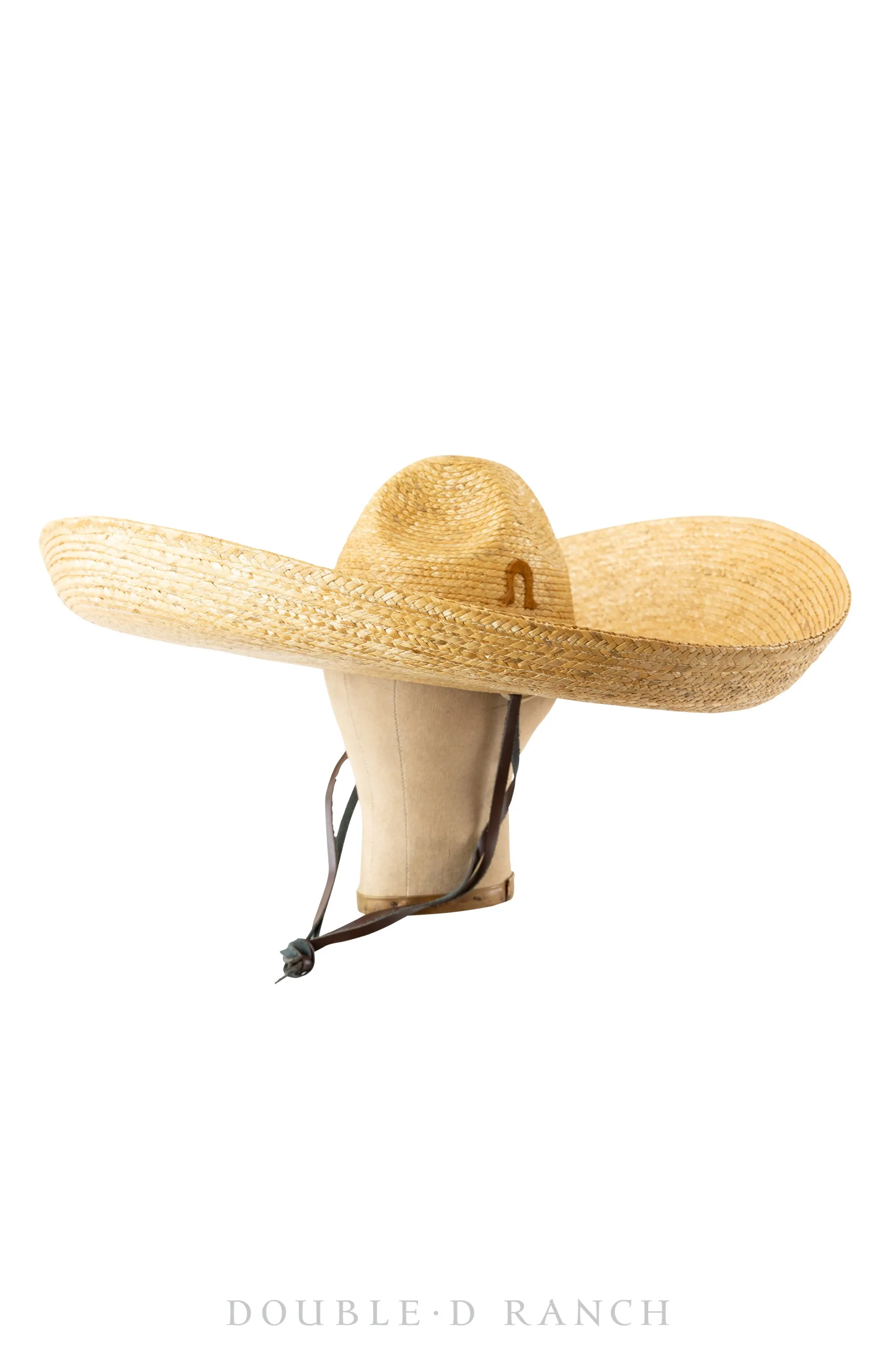 Miscellaneous, Hat, Sombrero, Natural Fiber Straw, Vintage, 786