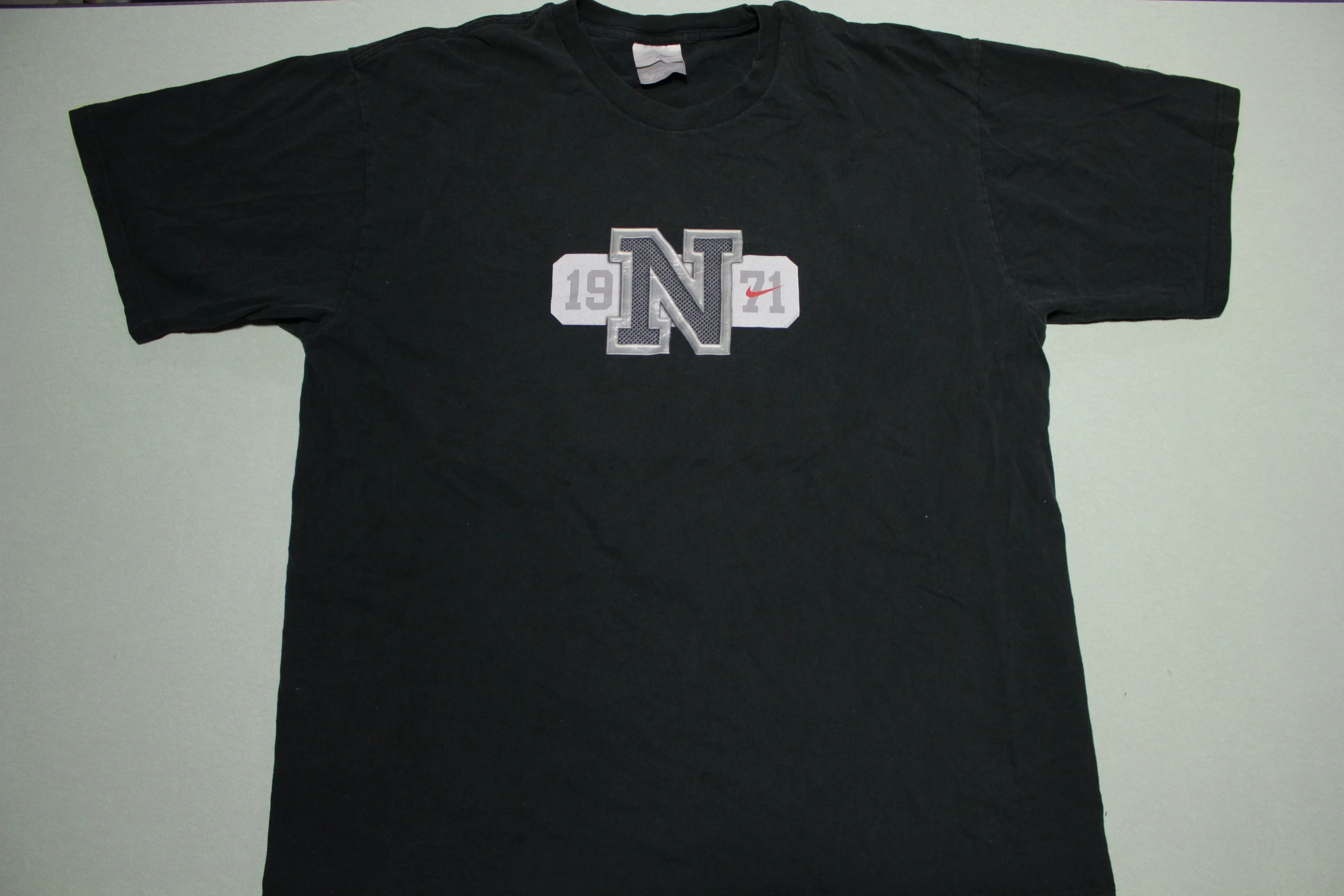 Nike 1971 Vintage Big N Swoosh 00's Black T-Shirt