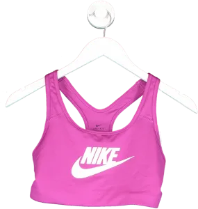 Nike Purple Logo Dri Fit Sports Bra UK M