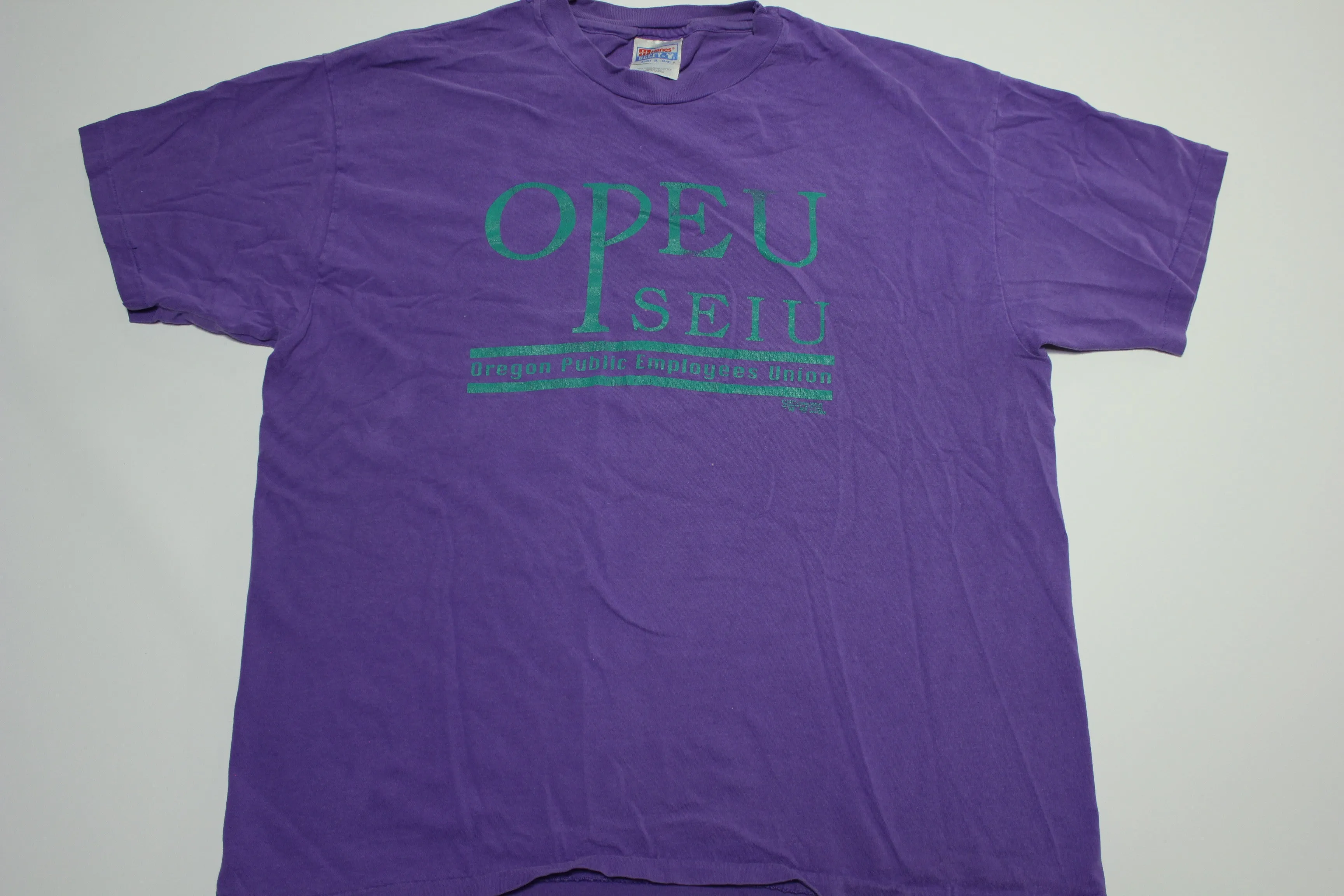 OPEU SEIU Vintage 80's Oregon Public Employees Union Single Stitch Hanes T-Shirt