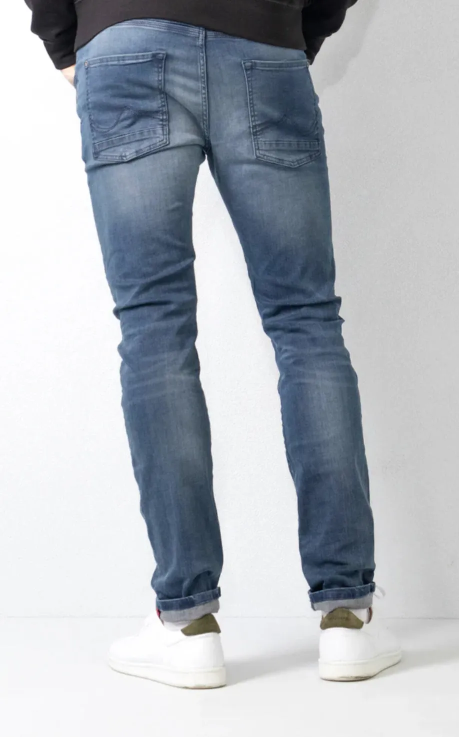 Petrol Seham Slim Fit Jeans for Men - Blue/Black 5812