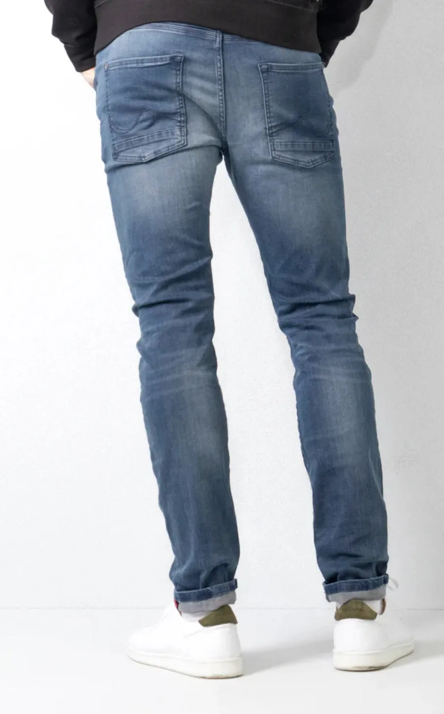 Petrol Seham Slim Fit Jeans for Men - Blue/Black 5812