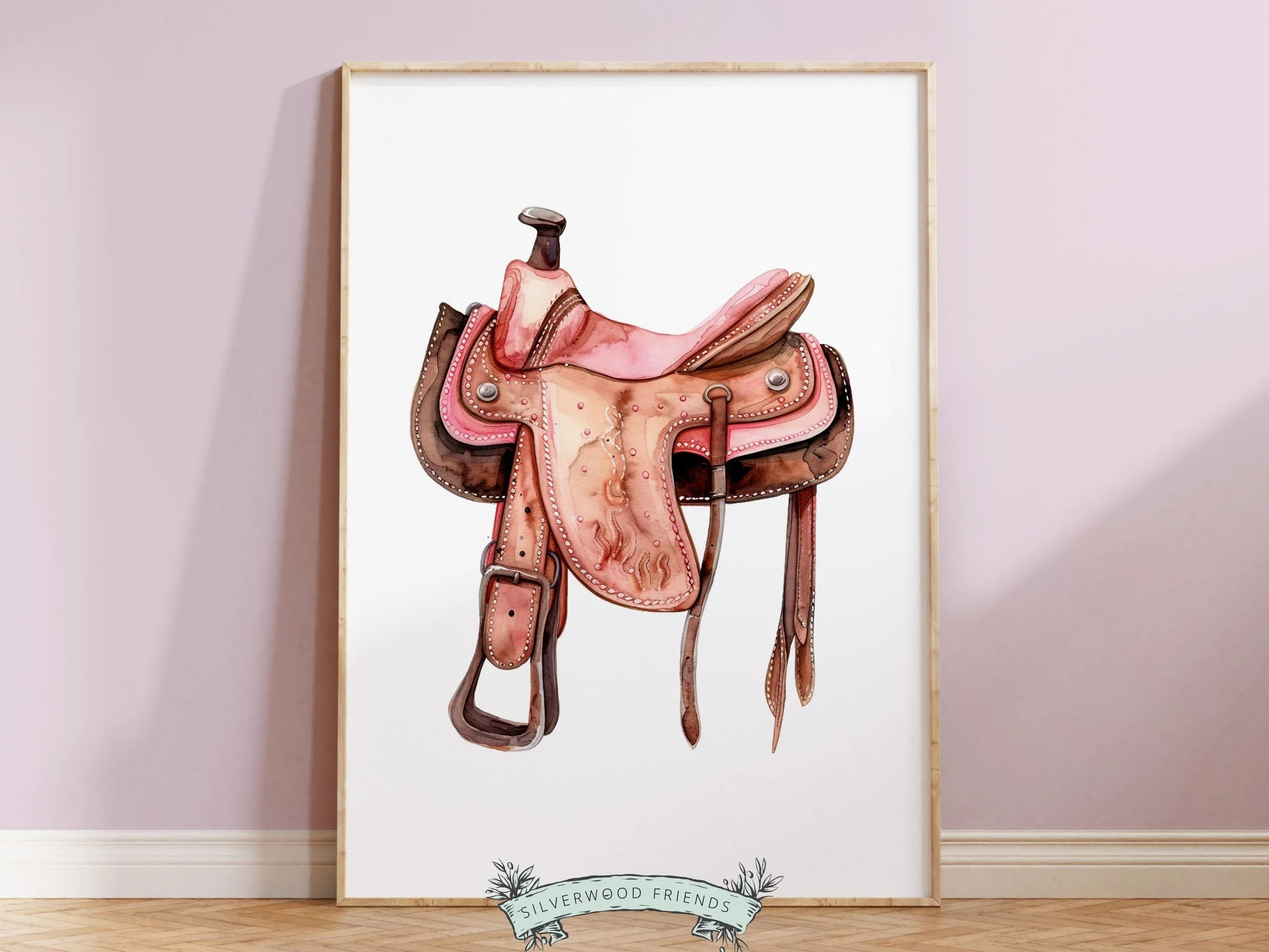 Pink Cowgirl Nursery Prints - Set of 6