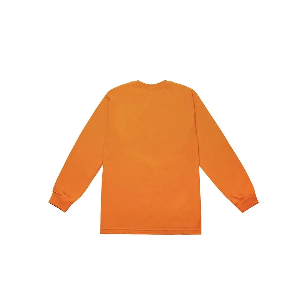 PLEASURES GLOBAL L/S T-SHIRT -ORANGE