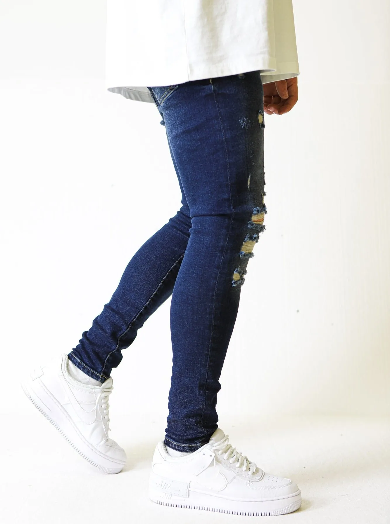 Premium 4X Stretch Ripped Vintage Jeans