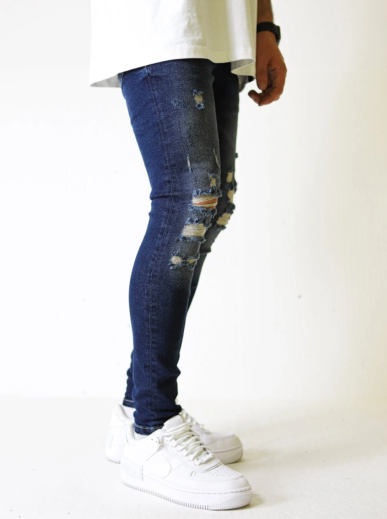 Premium 4X Stretch Ripped Vintage Jeans