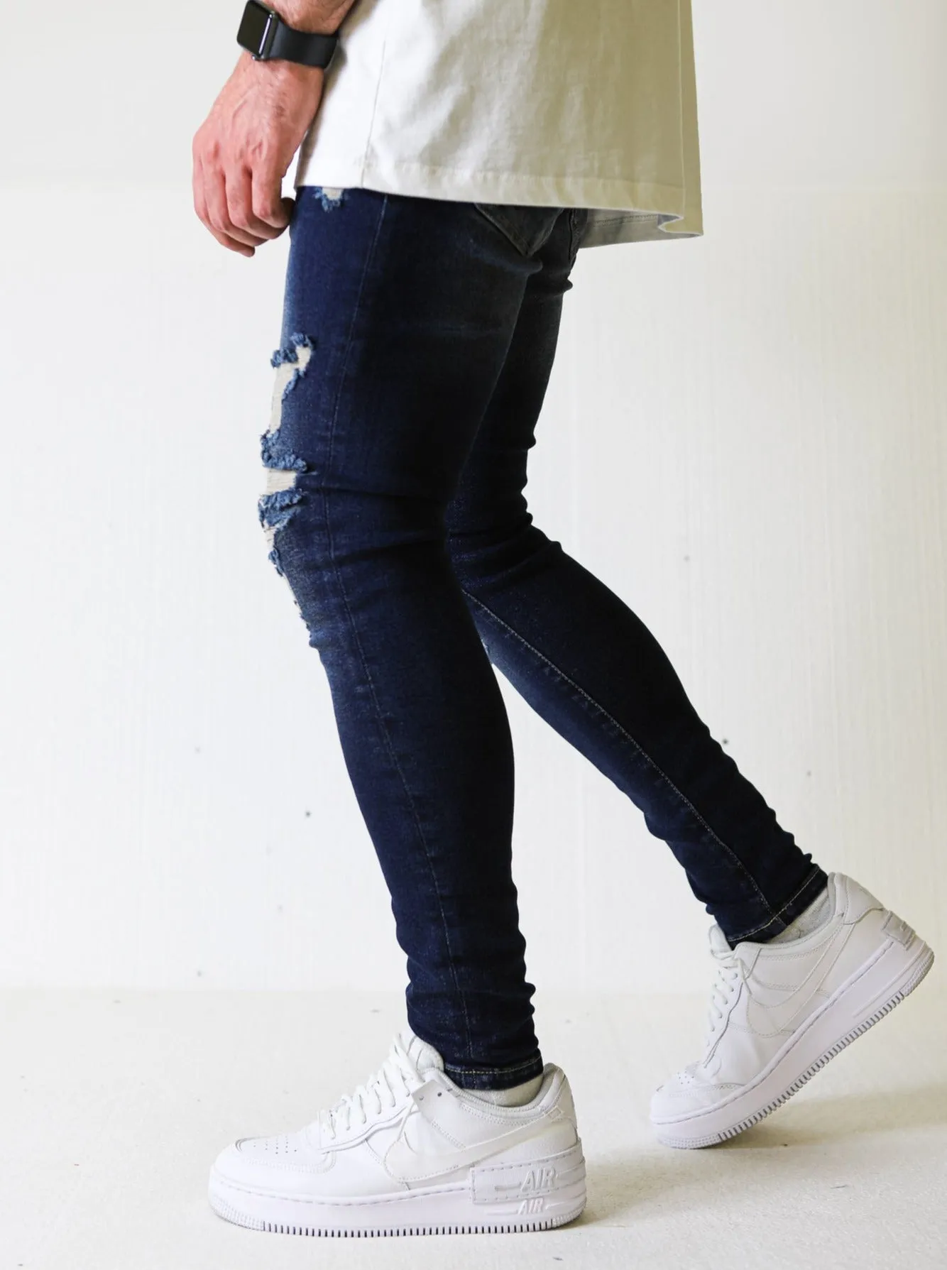 Premium 4X Stretch Ripped Vintage Jeans