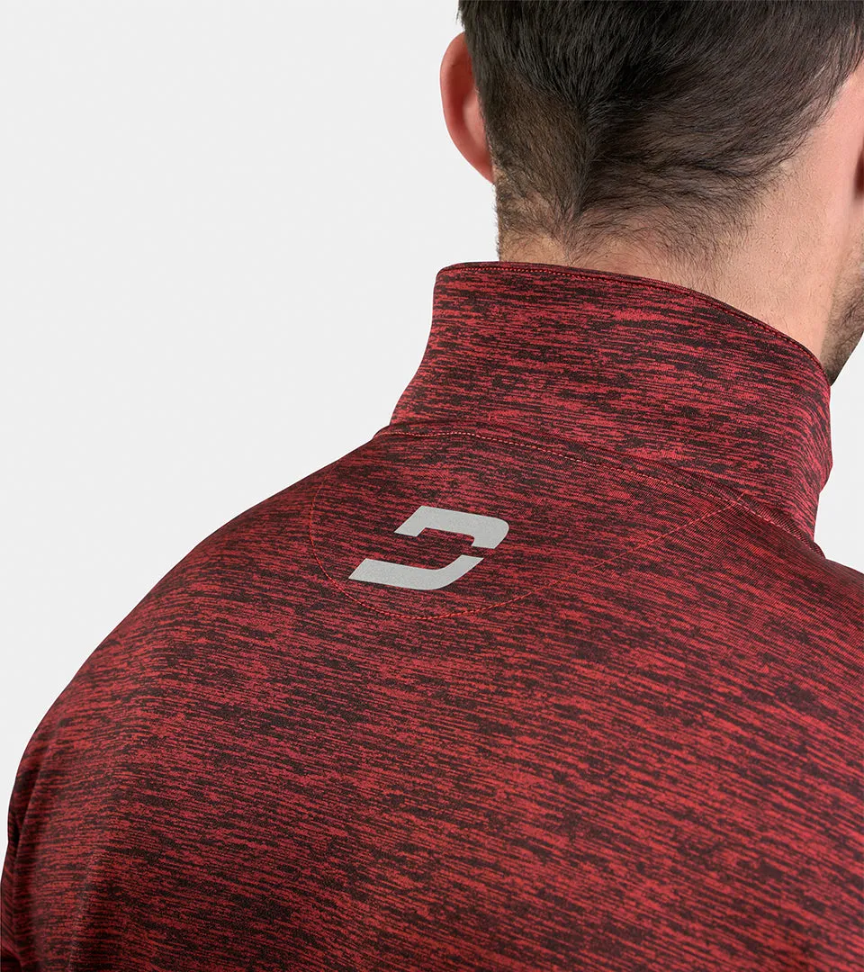 PRO TECH HYBRID MIDLAYER - RED