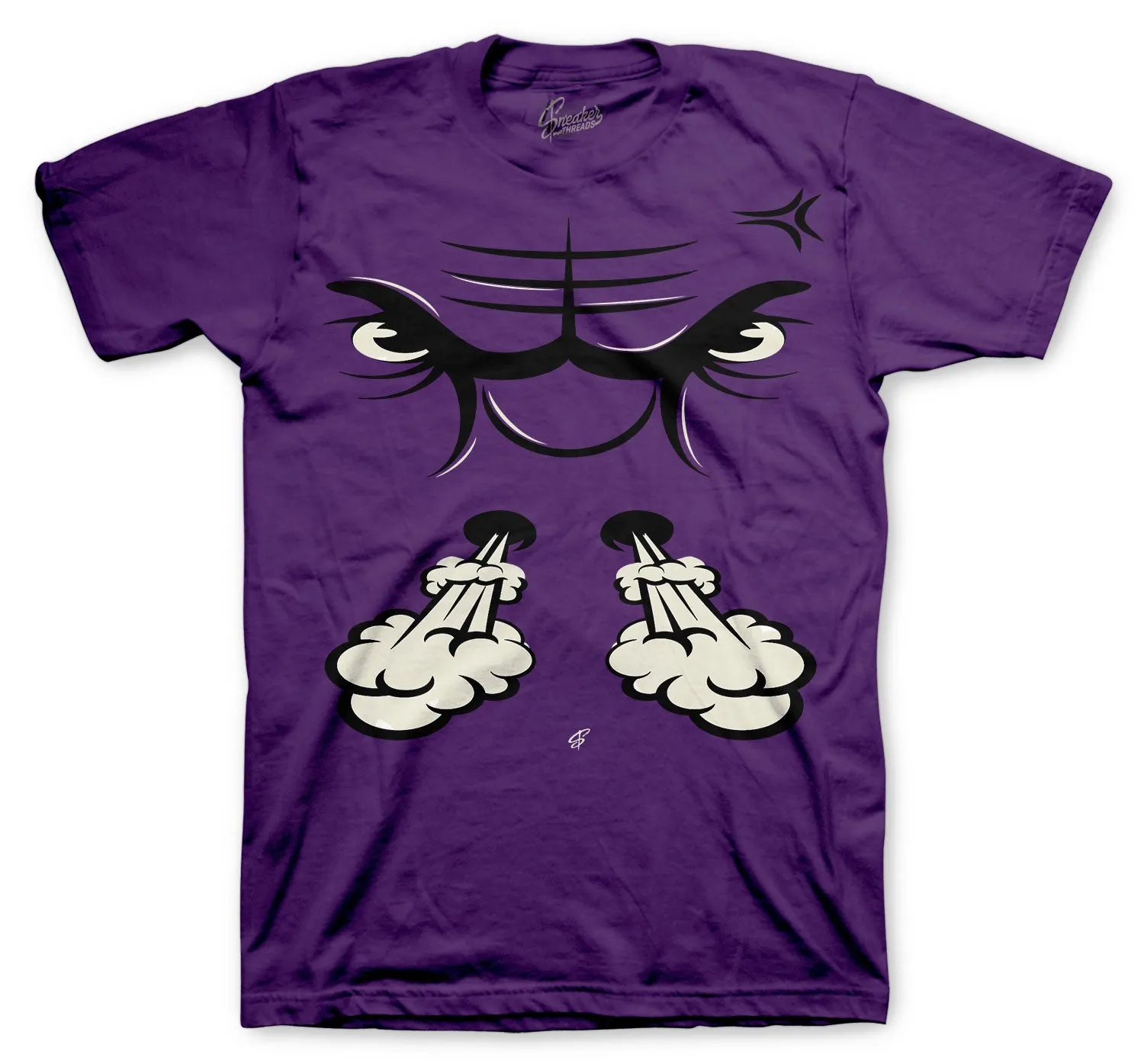 Retro 1 Court Purple Bull Face Shirt