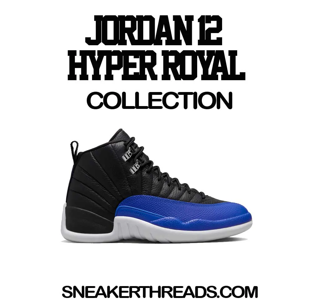 Retro 12 Hyper Royal Shirt - Rolie Time- Black