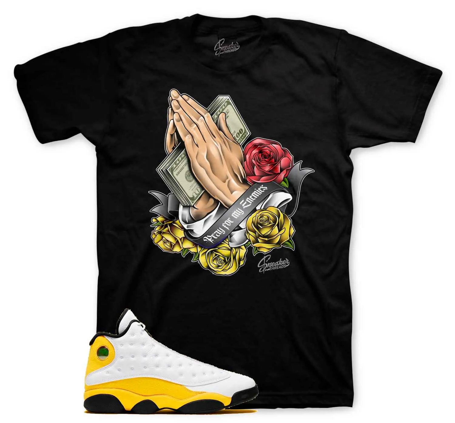 Retro 13 Del Sol Shirt - Pray For Enemies Sneaker Tee