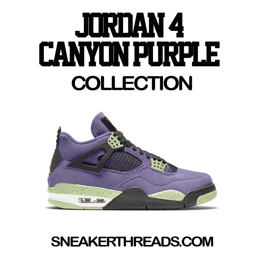 Retro 4 Canyon Purple Shirt - Scared Money - Pistachio