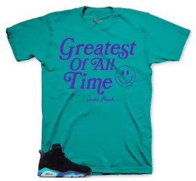 Retro 6 Aqua Shirt - Goat - Aqua