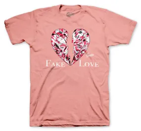 Retro Rust Pink Shirt - Love -Pink