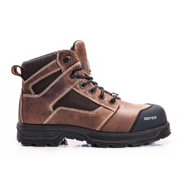 Royer Agility Arctic Grip 5628AG Unisex 6 Composite Toe Work Boot - Brown